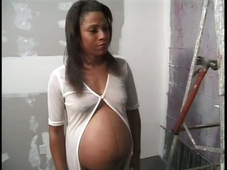 Pregnant Black Beauty Amber Styles Gets Fucked Hard and Facialized