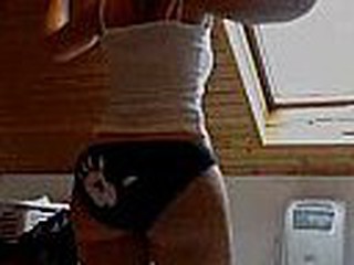 This hot young woman has one of the greatest asses I've ever seen - and she knows she's got it too. Just watch as she jumps rope in slow motion so you can see her ass as it moves delicately as she steps. I'm glad she knows how hot she is!
